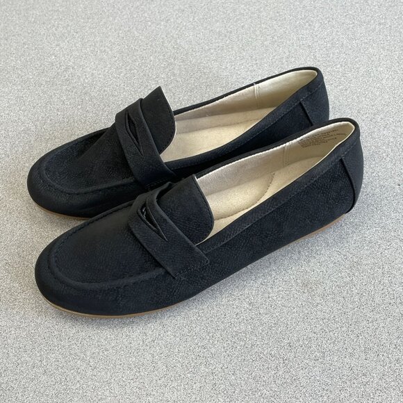 NWOB Kensie Yelena Women's Size 7M Black Slip on Loafers - Picture 3 of 7